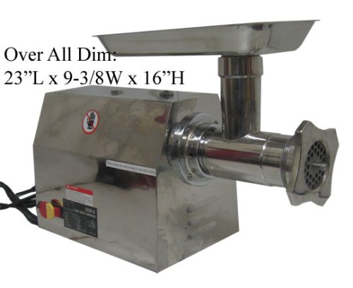 #22 Commercial Duty Electric Meat Grinder Sausage 1.5HP by Sausage Seasonings