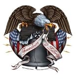 American Eagle Liberty & Freedom Sticker ~ Patriotic Eagle Liberty Bell decal/sticker