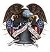 American Eagle Liberty  Freedom Sticker ~ Patriotic Eagle Liberty Bell decal/sticker