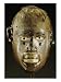 Makonde Mask of Oval Form with Open Mouth Stretched Canvas Poster Print