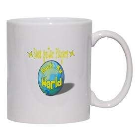 Bass Guitar Players Rock My World Mug for Coffee / Hot Beverage (choice of sizes and colors)