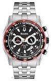 Bulova Men's 98B121 Marine Star Black Dial Bracelet Watch