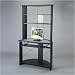 OSP Designs IN359 Insignia Black Finish SOLID WOOD Computer Desk Workstation With Hutch
