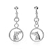 Sterling Silver Equestrian Dangling Horse Earrings
