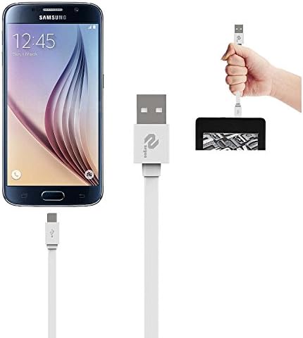 Micro USB Cable,Zeyaa Flat USB 2.0 A Male to Micro B 8.5 Inches 480Mbps High Speed Sync and Charger Cables for Android,Samsung,HTC,Motorola, Nexus,LG,Sony,Smartphones,Tablets and More -Ivory