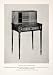 1939 Print Duncan Phyfe Secretary Desk Cabinet Craftsman Woodworking Carpentry - Original Halftone Print
