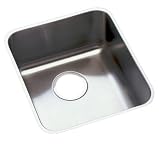 Elkay ELUH1316 Gourmet Lustertone 16-Inch by 18-1/2 Inch Stainless Steel Undermount Bar Sink with Rim Reveal, Lustertone Satin Finish