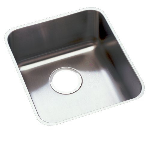 Elkay ELUH1316 Gourmet Lustertone Undermount Sink, Stainless Steel