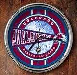 Colorado Avalanche Chrome Wall Clock
