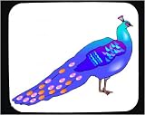 Mouse Pad with bird, hen, plumage, peacock, crested, colorful
