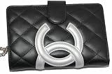 (シャネル)CHANEL　A50080　カンボンライン　ラウンドファスナー小銭入れ付き二つ折り財布　黒×シルバー　並行輸入品 [ウェア&シューズ] シャネル 小銭入れ