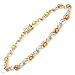 Bracelet With 3.06ctw Precious Stones - Genuine Diamonds and Sapphires Yellow Gold. Total item weight 5.3g Length 7in