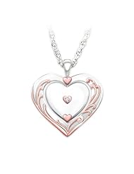 Diamond Pendant Necklace: Granddaughter, Love Is All Around You by The Bradford Exchange