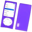 Apple iPod Nano 5 5th Generation Silicone Skin Case Rubber Cover Purple