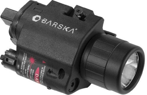BARSKA Red Laser with 200 Lumen Flashlight