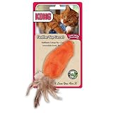 KONG Feather Top Carrot Catnip Toy, Cat Toy, Orange