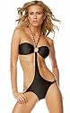 Monokini Bikini Badeanzug schwarz