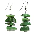 EXP Handmade Chrysocolla & Silver Earrings