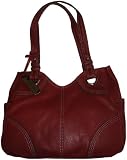 Women's Tignanello Purse Handbag Pebble Leather Item Shopper Glam Red