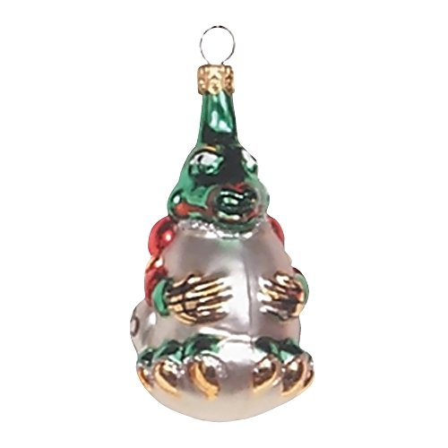 Polish Glass Hand-Blown Ornament – Dragon – 4″H X 2″W X 2.5″D