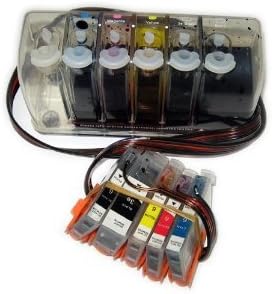 FantasyBuy CIS (Continuous Ink System) for Canon Pixma iP4500 printer that are used in PGI-5 (Black : Pigment base Ink) & CLI-8 (Black, Cyan, Magenta and Yellow : Dye base ink) cartridge