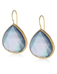 Coralia Leets Jewelry Design Steel Mother-of-Pearl 26mm French Wire Earrings