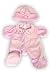 20015-Baby Girl Outfit / Pink Clothes for 14" - 18" Stuffed Animals and Dolls