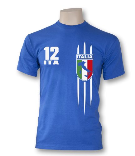 Luckja Herren T-Shirt WM 2014 Italien Trikot Fanshirt
