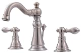 Ultra UF55113 Two-Handle Brushed Nickel Lavatory Faucet with Pop-Up Drain