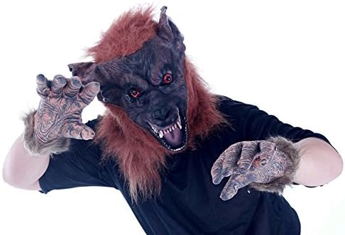 KM Halloween Terrorist Wolf Mask and Gloves Wolf