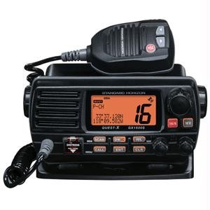 Standard Horizon STD-GX1500SB Quest-X Fixed-Mount VHF Radio (Black) by Standard Horizon