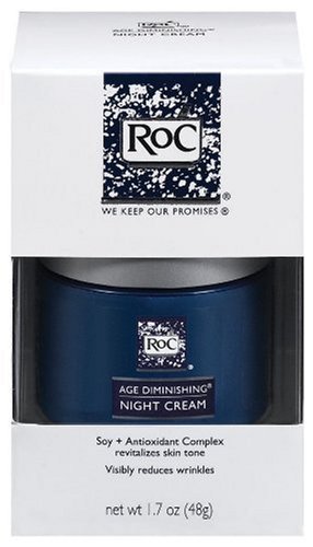 RoC Age Diminishing Moisturizing Night Cream, 1.7-Ounce Jars (Pack of 2)
