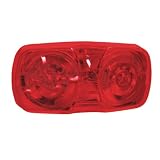 Blazer B444R Red rectangular dual bulb clearance marker-1 each by Blazer