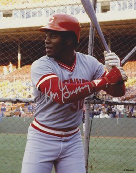 Ken Griffey Sr. Autographed Cincinnati Reds 8x10 Photo