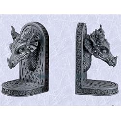 Mystical Gothic Dragon Bookends Book end ends (The Digital Angel)