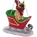Cairn Terrier Red Sleigh Christmas Ornament