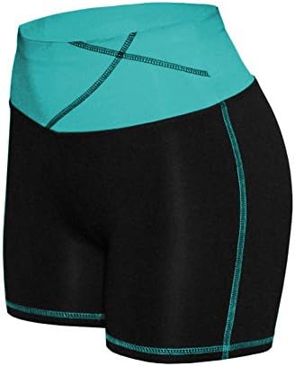 W Sport® Women's Moisture Wick Skinny Athletic Yoga or Running Shorts, Teal, XXL