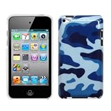 Blue Camouflage Hard Case / Cover / Shell for Apple iPod Touch 4 / 4G / 4th Gen
