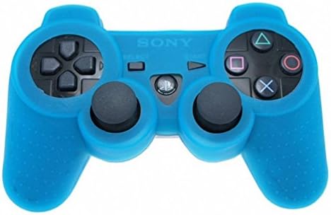 CHENSHI Blue GLOW in DARK Silicone Case Skin Protector Cover for Playstation 3 Dualshock Wireless Game Controllers