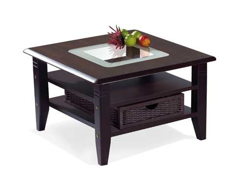 Couchtisch mit 2 Ablagefächern,Länge/Breite/Höhe ca 80/80/45 cm