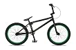 Dk Cygnus Bmx Bike With Green Rims (Black, 20-Inch)