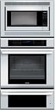 Thermador Masterpiece MEMCW301EB 30 Triple Combination Wall Oven with 1000-Watt Convection Microwave, True Convection, Speed Convection, EasyCook, Superfast Preheat, Temperature Probe and Warming Drawer: Black