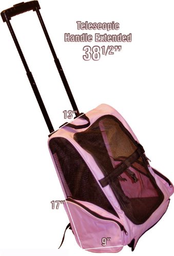 Blue Dog Cat Pet Air Travel Tote Backpack Carrier-M