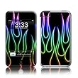 Rainbow Neon Flames Design Apple iPod Touch 2G (2nd Gen) / 3G (3rd Gen) Protector Skin Decal Sticker