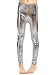 Aaronano Little Girls' Metallic Color Shiny Stretch Leggings