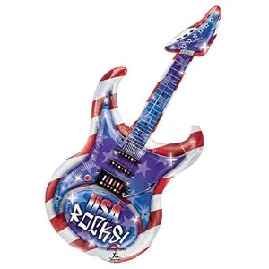 USA Rocks Guitar 41in Balloon by 