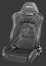 NRG INNOVATIONS (RSC-101R) EVO Style Cloth Sport Seat - Black (Right)