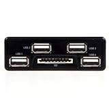 BestDealUSA ABS USB HUB 4-Port with SD Card Reader for PS3 SLIM G008 Console