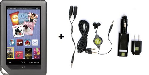 Barnes and Noble NOOK 8GB Color eBook Store Return and 5 Pc Piece Accessory Kit