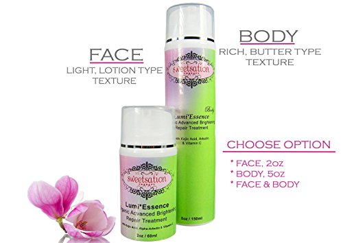 Lumi*Essence Organic Advanced Skin Brightening / Whitening Repair Treatment with Kojic Acid, Arbutin & Vitamin C, 2oz